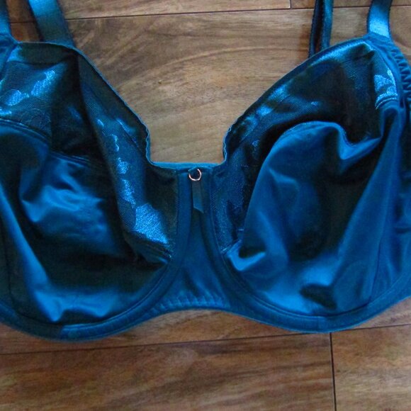 Fantasie Green Illusion Underwire Side Support Bra Size 34J - Picture 2 of 5